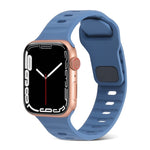 Dây Đồng Hồ Silicone Kẻ Sọc Khóa Vuông, Dành Cho Apple Watch SE 2023 44mm, Dành Cho Apple Watch SE 2023 40mm