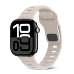 Dây Đồng Hồ Silicone Kẻ Sọc Khóa Vuông, Dành Cho Apple Watch Series 10 46mm, Dành Cho Apple Watch Series 10 42mm