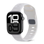 Dây Đồng Hồ Silicone Kẻ Sọc Khóa Vuông, Dành Cho Apple Watch Series 10 46mm, Dành Cho Apple Watch Series 10 42mm
