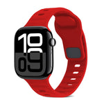 Dây Đồng Hồ Silicone Kẻ Sọc Khóa Vuông, Dành Cho Apple Watch Series 10 46mm, Dành Cho Apple Watch Series 10 42mm