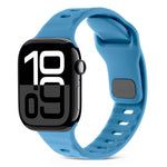 Dây Đồng Hồ Silicone Kẻ Sọc Khóa Vuông, Dành Cho Apple Watch Series 10 46mm, Dành Cho Apple Watch Series 10 42mm