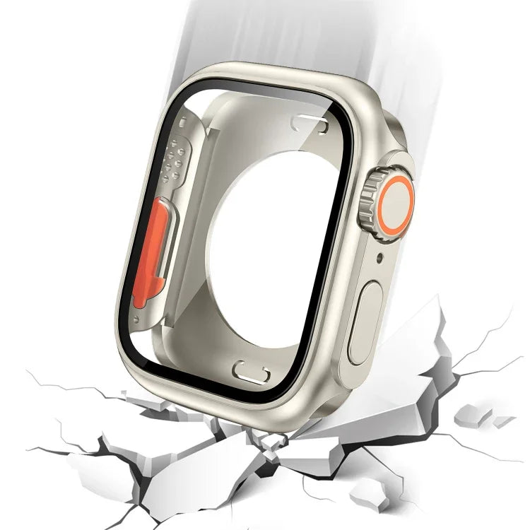 Thay đổi sang vỏ đồng hồ PC lai phim bảo vệ toàn diện Ultra 49mm, Dành cho Apple Watch Series 6 / 5 / 4 / SE 44mm, Dành cho Apple Watch Series 6 / 5 / 4 / SE 40mm, Dành cho Apple Watch Series 9 / 8 / 7 45mm, Dành cho Apple Watch Series 9 / 8 / 7 41mm