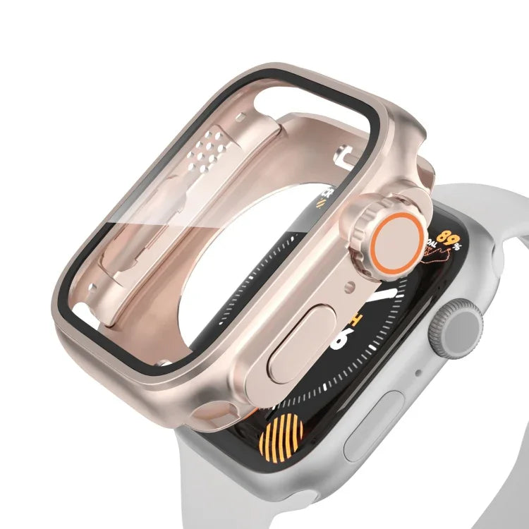 Thay vỏ đồng hồ PC lai phim chống nước toàn diện Ultra 49mm, dành cho Apple Watch Series 6 / 5 / 4 / SE 44mm, dành cho Apple Watch Series 6 / 5 / 4 / SE 40mm, dành cho Apple Watch Series 9 / 8 / 7 45mm, dành cho Apple Watch Series 9 / 8 / 7 41mm