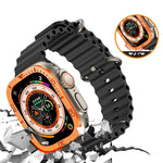 Khung kim loại vòng số tích hợp phim cường lực, Dành cho Apple Watch Ultra 1 / 2 / 3 49mm