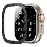 Khung kim loại vòng số tích hợp phim cường lực, Dành cho Apple Watch Ultra 1 / 2 / 3 49mm