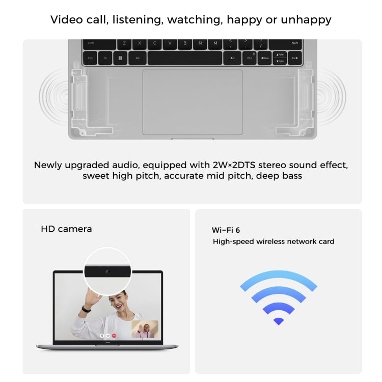 Laptop Xiaomi RedmiBook Pro 14 inch, Windows 11 Home phiên bản Trung Quốc, Intel thế hệ 12 Core i7-12650H mười nhân, đồ họa rời MX550, i7-12650H MX550