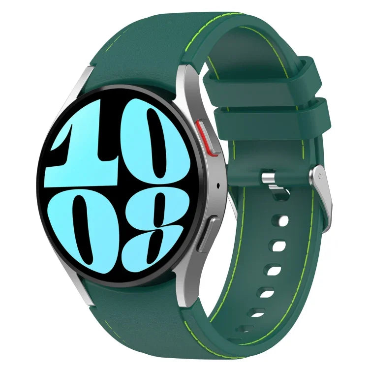 Dây đồng hồ da silicone, dành cho Samsung Galaxy Watch 6 / 6 Classic
