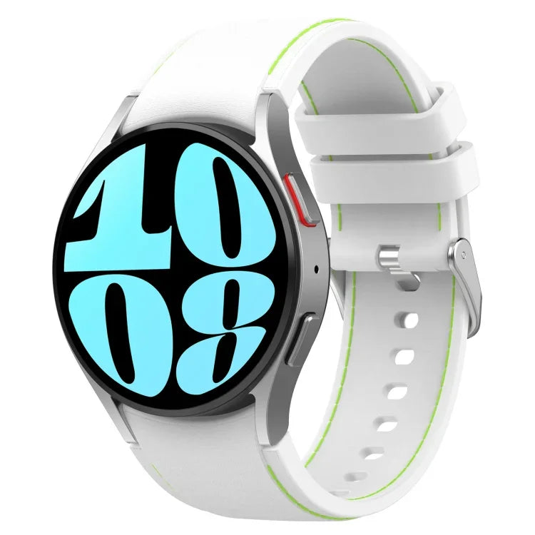 Dây đồng hồ da silicone, dành cho Samsung Galaxy Watch 6 / 6 Classic