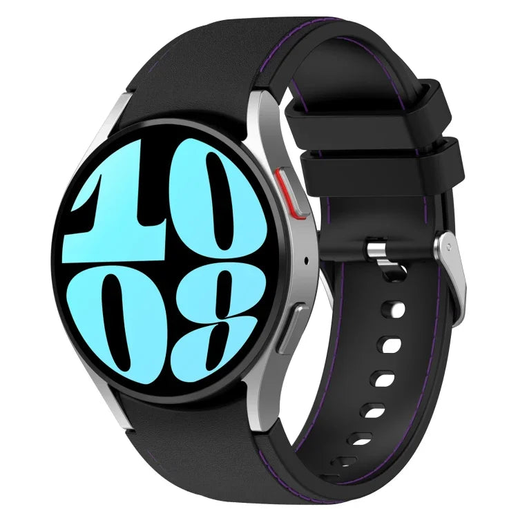Dây đồng hồ da silicone, dành cho Samsung Galaxy Watch 6 / 6 Classic