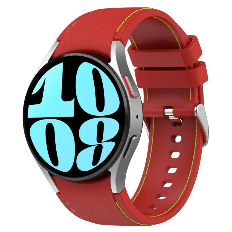Dây đồng hồ da silicone, dành cho Samsung Galaxy Watch 6 / 6 Classic