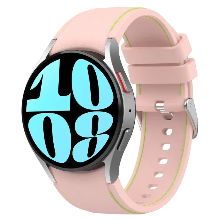 Dây đồng hồ da silicone, dành cho Samsung Galaxy Watch 6 / 6 Classic