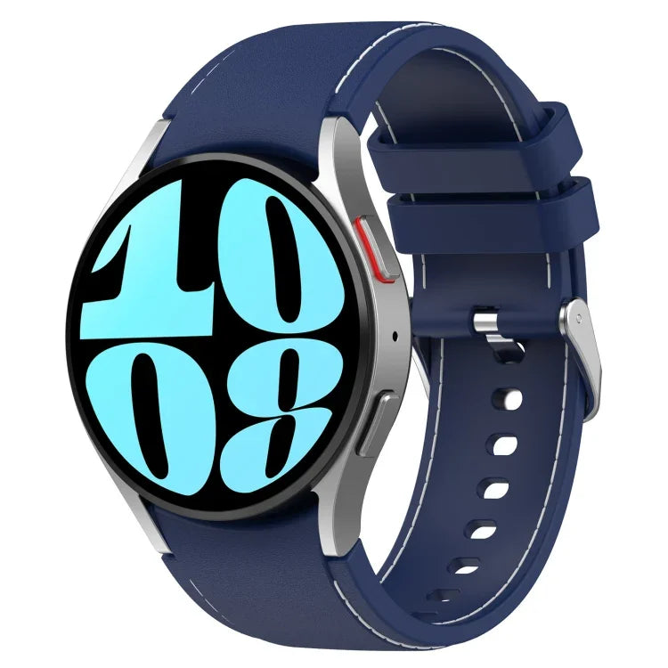 Dây đồng hồ da silicone, dành cho Samsung Galaxy Watch 6 / 6 Classic