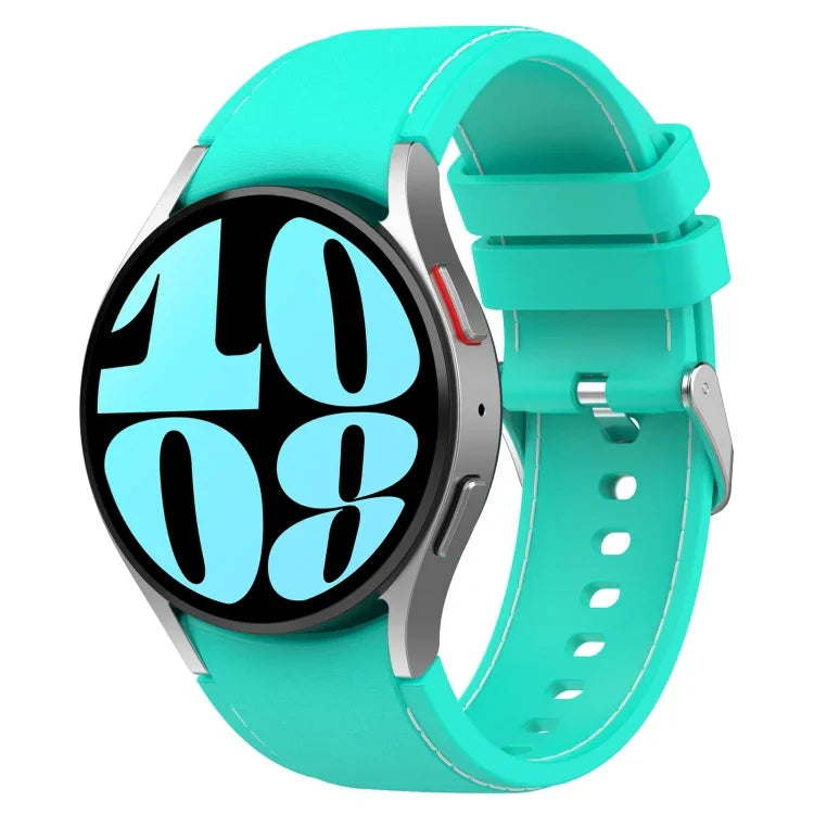 Dây đồng hồ da silicone, dành cho Samsung Galaxy Watch 6 / 6 Classic