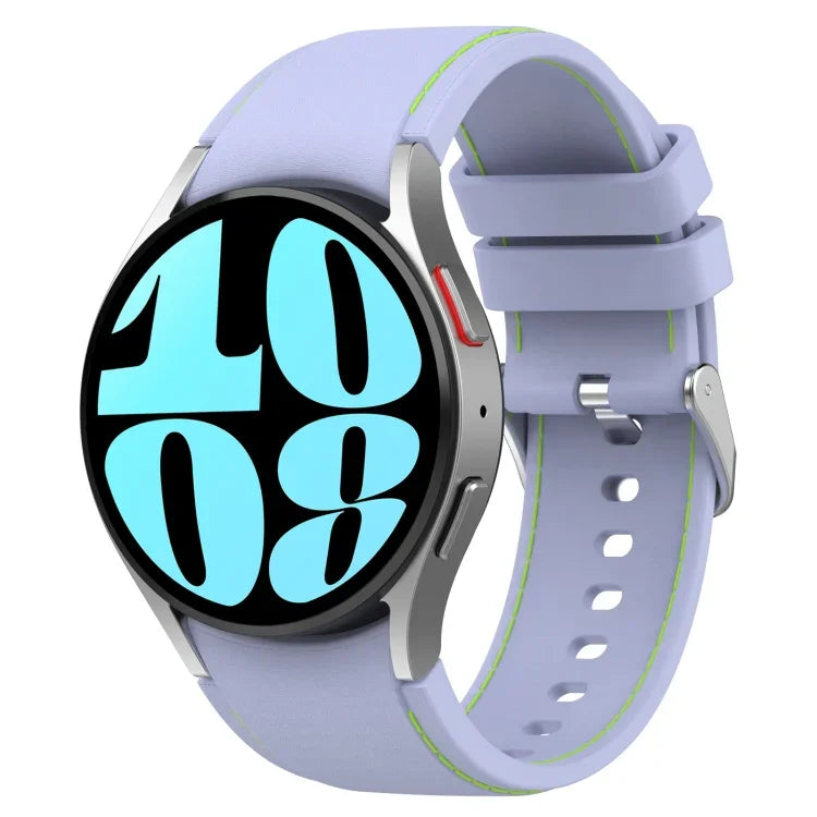 Dây đồng hồ da silicone, dành cho Samsung Galaxy Watch 6 / 6 Classic