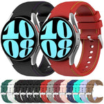 Dây đồng hồ da silicone, dành cho Samsung Galaxy Watch 6 / 6 Classic
