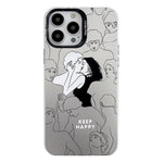 Electroplated Silver Series PC Protective Phone Case, For iPhone 15 Pro Max, For iPhone 15 Pro
