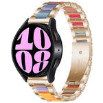 Dây đồng hồ kim loại ba hạt nhựa, dành cho Samsung Galaxy Watch 6 / 6 Classic