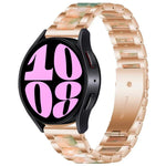 Dây đồng hồ kim loại ba hạt nhựa, dành cho Samsung Galaxy Watch 6 / 6 Classic