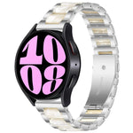 Dây đồng hồ kim loại ba hạt nhựa, dành cho Samsung Galaxy Watch 6 / 6 Classic
