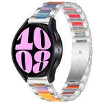 Dây đồng hồ kim loại ba hạt nhựa, dành cho Samsung Galaxy Watch 6 / 6 Classic