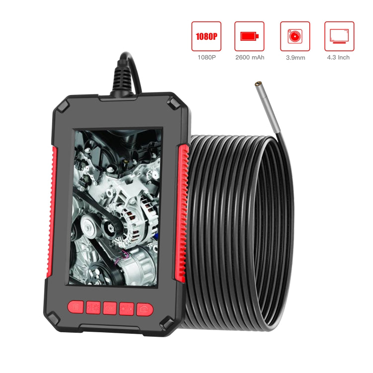 Nội soi công nghiệp cầm tay tích hợp màn hình dọc chống nước HD đỏ 3.9mm P40, 2m, 5m, 10m