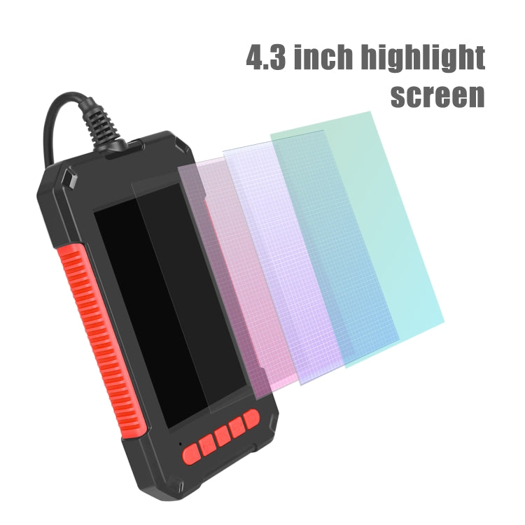 Nội soi công nghiệp cầm tay tích hợp màn hình dọc chống nước HD đỏ 3.9mm P40, 2m, 5m, 10m