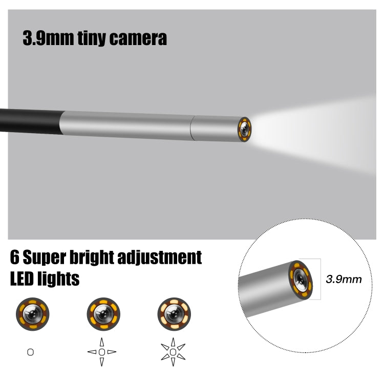 Nội soi công nghiệp cầm tay tích hợp màn hình dọc chống nước HD đỏ 3.9mm P40, 2m, 5m, 10m