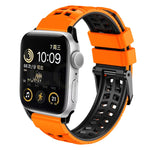 Dây đồng hồ silicone khóa đôi hàng chéo, Dành cho Apple Watch SE 40mm, Dành cho Apple Watch SE 44mm, Dành cho Apple Watch Series 7 41mm, Dành cho Apple Watch Series 7 45mm, Dành cho Apple Watch Series 6 40mm