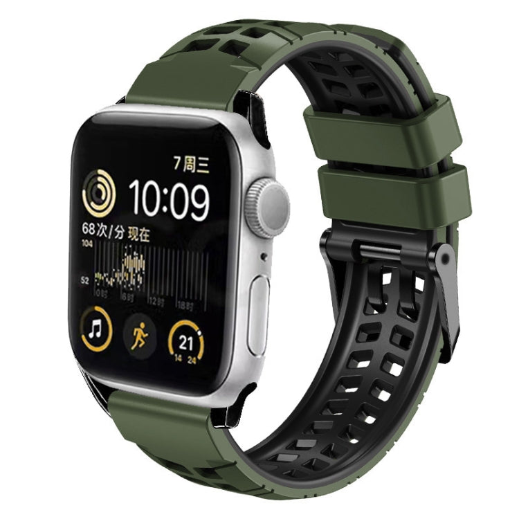 Dây đồng hồ silicone khóa đôi hàng chéo, Dành cho Apple Watch SE 40mm, Dành cho Apple Watch SE 44mm, Dành cho Apple Watch Series 7 41mm, Dành cho Apple Watch Series 7 45mm, Dành cho Apple Watch Series 6 40mm