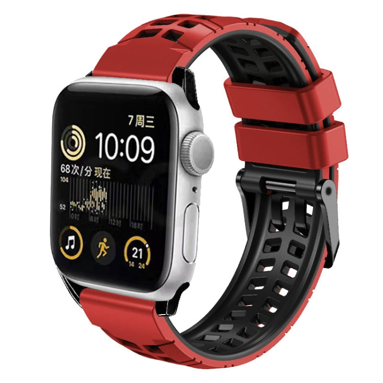 Dây đồng hồ silicone khóa đôi hàng chéo, Dành cho Apple Watch Series 4 40mm, Dành cho Apple Watch Series 3 38mm, Dành cho Apple Watch 38mm, Dành cho Apple Watch Series 3 42mm, Dành cho Apple Watch Series 2 42mm