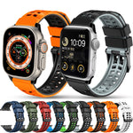 Dây đồng hồ silicone khóa đôi hàng chéo, Dành cho Apple Watch Series 4 40mm, Dành cho Apple Watch Series 3 38mm, Dành cho Apple Watch 38mm, Dành cho Apple Watch Series 3 42mm, Dành cho Apple Watch Series 2 42mm