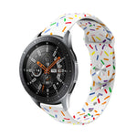 Dây đồng hồ silicone chấm cầu vồng thể thao, dành cho Samsung Galaxy Watch 6 / 6 Classic