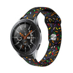 Dây đồng hồ silicone chấm cầu vồng thể thao, dành cho Samsung Galaxy Watch 6 / 6 Classic
