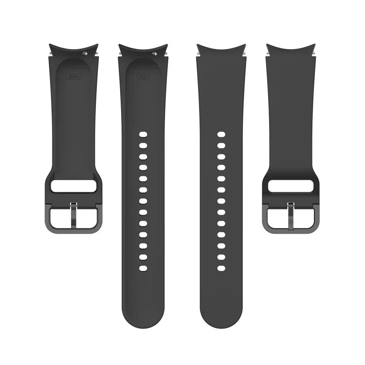 Dây đồng hồ silicone khóa cài màu trơn cho Samsung Galaxy Watch 6 / 6 Classic, cỡ L, cỡ S