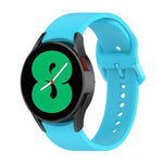 Dây đồng hồ silicone khóa cài màu trơn cho Samsung Galaxy Watch 6 / 6 Classic, cỡ L, cỡ S