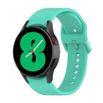 Dây đồng hồ silicone khóa cài màu trơn cho Samsung Galaxy Watch 6 / 6 Classic, cỡ L, cỡ S