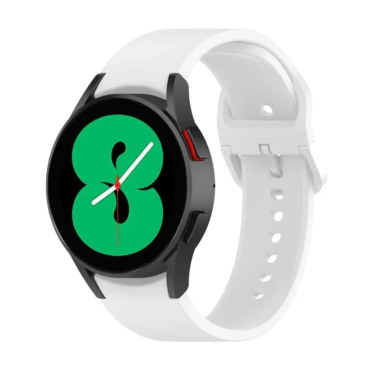 Dây đồng hồ silicone khóa cài màu trơn cho Samsung Galaxy Watch 6 / 6 Classic, cỡ L, cỡ S