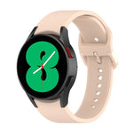 Dây đồng hồ silicone khóa cài màu trơn cho Samsung Galaxy Watch 6 / 6 Classic, cỡ L, cỡ S