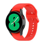 Dây đồng hồ silicone khóa cài màu trơn cho Samsung Galaxy Watch 6 / 6 Classic, cỡ L, cỡ S