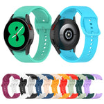 Dây đồng hồ silicone khóa cài màu trơn cho Samsung Galaxy Watch 6 / 6 Classic, cỡ L, cỡ S