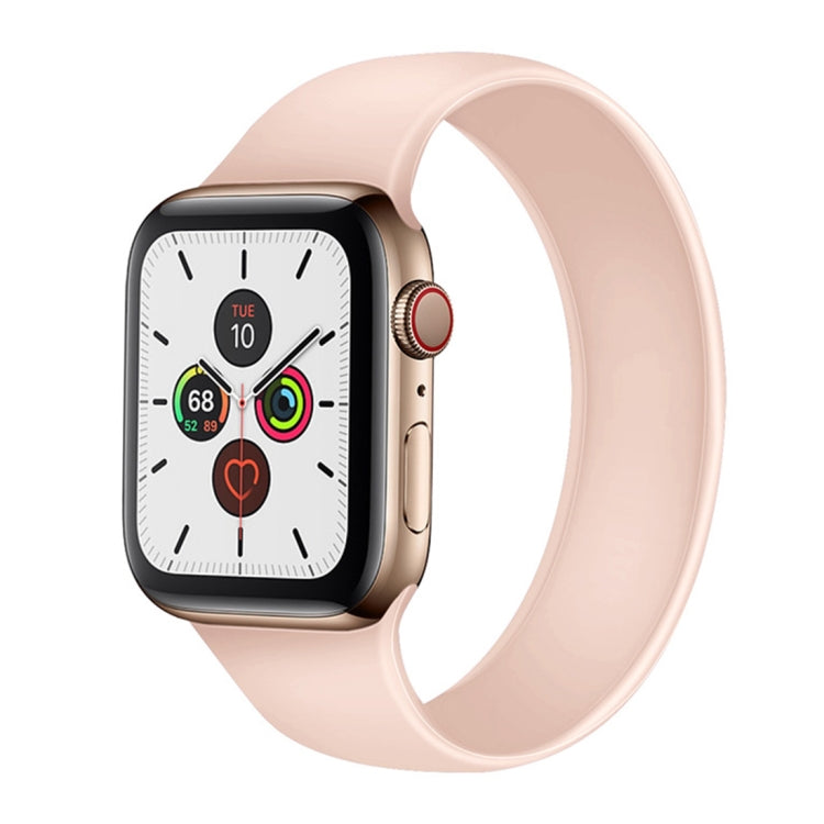 Dây đeo đồng hồ silicone đàn hồi màu trơn thay thế cho Apple Watch Series 5 & 4 40mm / 3 & 2 & 1 38mm, Kích thước: S 130mm, S 130mm, M 143mm, L 156mm