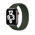 Dây đeo đồng hồ silicone đàn hồi màu trơn thay thế cho Apple Watch Series 5 & 4 40mm / 3 & 2 & 1 38mm, Kích thước: S 130mm, S 130mm, M 143mm, L 156mm