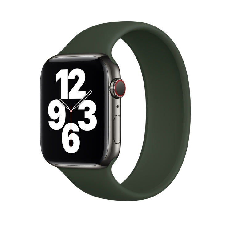 Dây đeo đồng hồ silicone đàn hồi màu trơn thay thế cho Apple Watch Series 5 & 4 40mm / 3 & 2 & 1 38mm, Kích thước: S 130mm, S 130mm, M 143mm, L 156mm