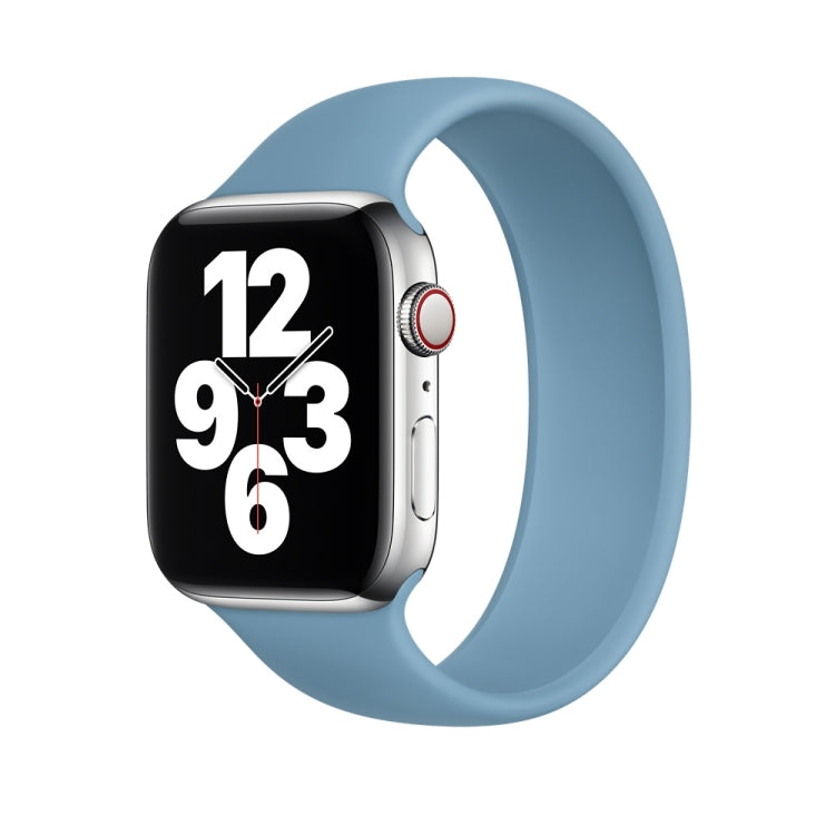 Dây đeo đồng hồ silicone đàn hồi màu trơn thay thế cho Apple Watch Series 5 & 4 40mm / 3 & 2 & 1 38mm, Kích thước: S 130mm, S 130mm, M 143mm, L 156mm