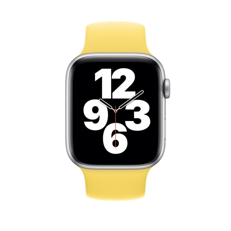 Dây đeo đồng hồ silicone đàn hồi màu trơn thay thế cho Apple Watch Series 5 & 4 40mm / 3 & 2 & 1 38mm, Kích thước: S 130mm, S 130mm, M 143mm, L 156mm