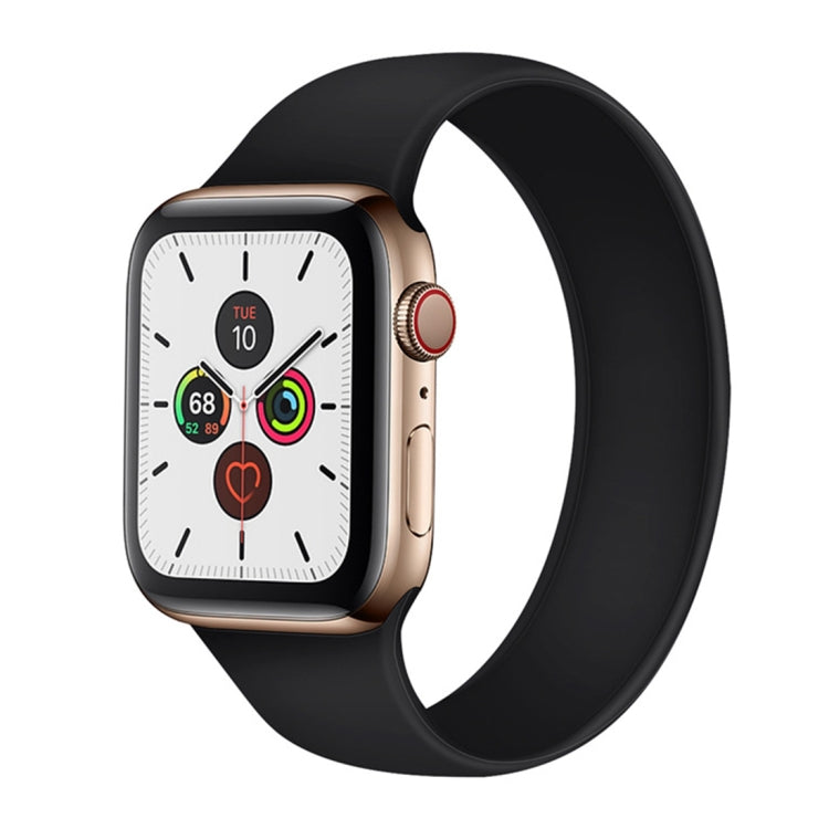Dây đeo đồng hồ silicone đàn hồi màu trơn thay thế cho Apple Watch Series 5 & 4 40mm / 3 & 2 & 1 38mm, Kích thước: S 130mm, S 130mm, M 143mm, L 156mm
