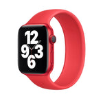 Dây đồng hồ silicone co giãn màu trơn cho Apple Watch Series 8&7 41mm / SE 2&6&SE&5&4 40mm / 3&2&1 38mm, Kích thước:M 143mm (Xanh Aqua), Kích thước:M 143mm