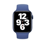 Dây đồng hồ silicone co giãn màu trơn cho Apple Watch Series 8&7 41mm / SE 2&6&SE&5&4 40mm / 3&2&1 38mm, Kích thước:L 156mm, Kích thước:L 156mm