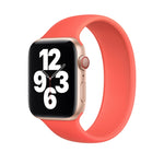 Dây đồng hồ silicone co giãn màu trơn cho Apple Watch Series 8&7 41mm / SE 2&6&SE&5&4 40mm / 3&2&1 38mm, Kích thước:L 156mm, Kích thước:L 156mm