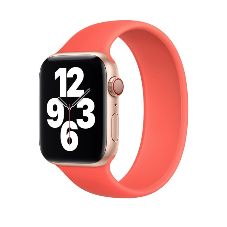 Dây đồng hồ silicone co giãn màu trơn cho Apple Watch Series 8&7 41mm / SE 2&6&SE&5&4 40mm / 3&2&1 38mm, Kích thước:L 156mm, Kích thước:L 156mm